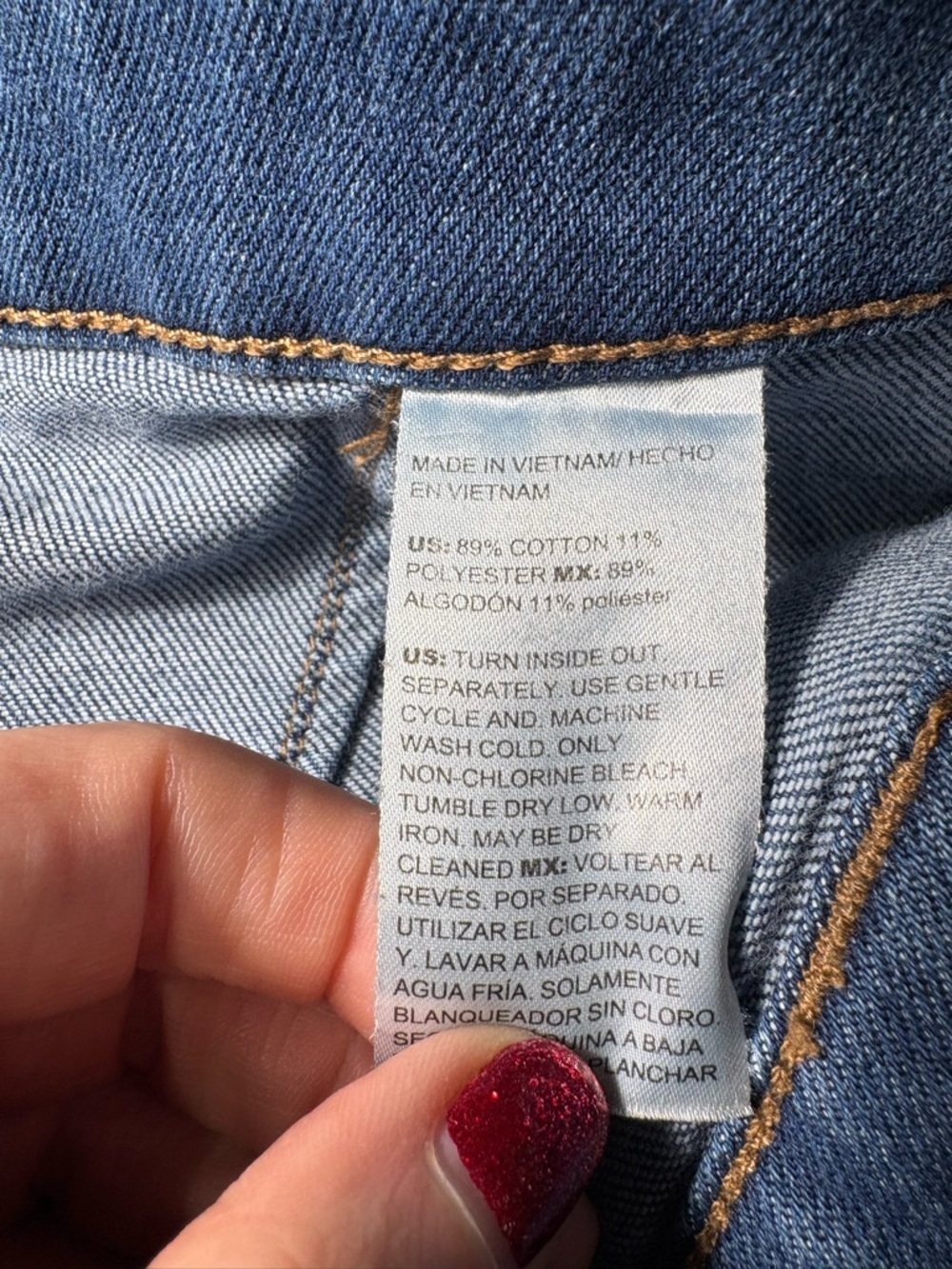 Chico's Mid-Blue Cropped Straight-Leg Jeans - Picture 13 of 14